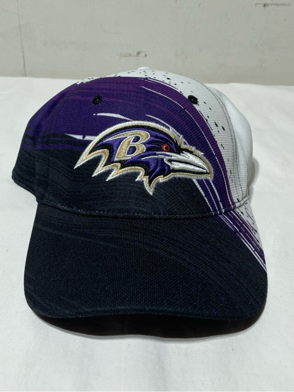 Baltimore Ravens Hat 47 Brand NFL OSFA Stretch Polyester Purple White Black